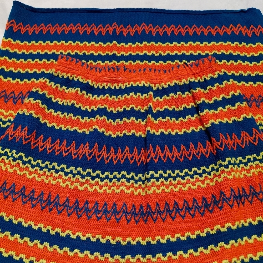 Handmade Knit Retro Vintage Colorful Maxi Skirt Size Small - Picture 4 of 8